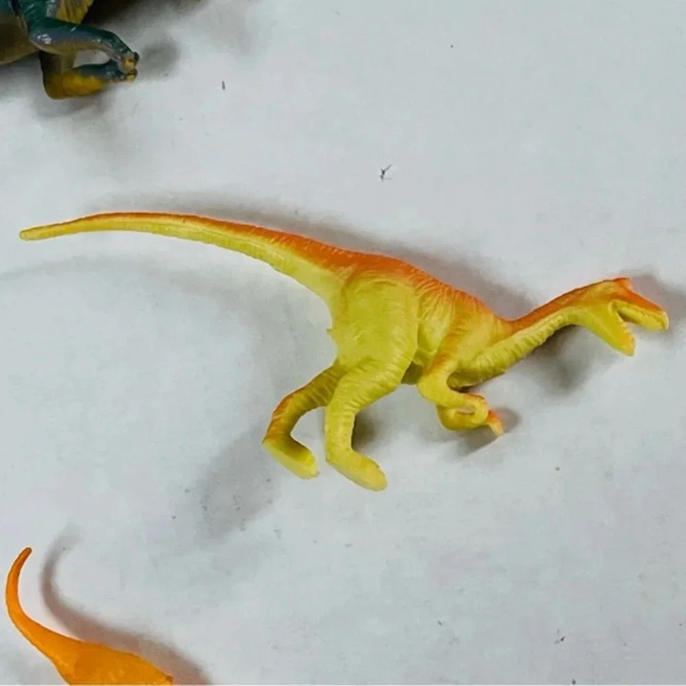 Dinosaur Action Figure Toy Lot of 4  Bright Color Multi Sizes Kids Toys Learning